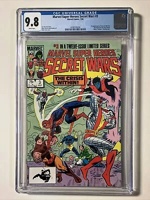 Buy Marvel Super Heroes Secret Wars #3 CGC 9.8 Uncirculated Copy Direct Edition 1984 • 79.94£