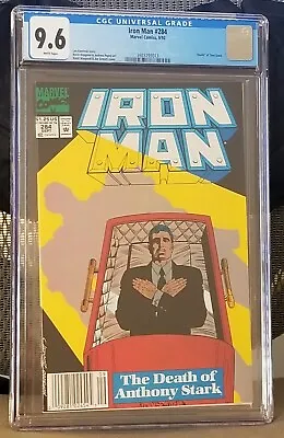Buy Iron Man #284 1st True War Machine Marvel 1992 CGC 9.6 White Newsstand • 98.83£