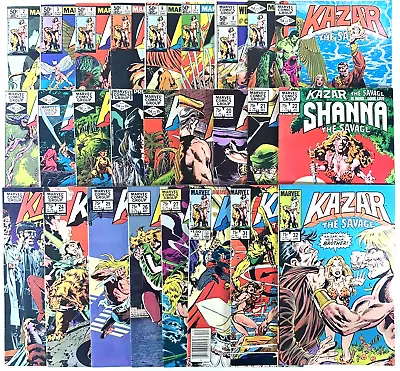 Buy Ka-Zar The Savage Comics Lot Marvel Comics 1981 Vintage Comic Book Lot 26 Issues • 106.86£