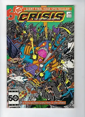 Buy Crisis On Infinite Earths # 12 DC Comics Wolfman/Perez Final Issue Mar 1986 FN • 5.95£