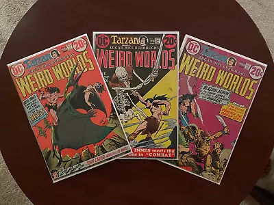 Buy (Lot Of 3 Comics) Weird Worlds #4 #5 #6 DC 1973 Edgar Rice Burroughs John Carter • 12.74£