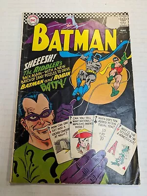 Buy Batman #179 | 2nd SA App Riddler | Gil Kane Gardner Fox | DC Comics 1966 • 44.59£