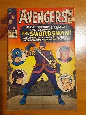 Buy Avengers #19 Aug 1965 Good+ 2.5 1st Appearance Of Swordsman • 49.99£