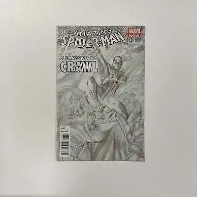 Buy Amazing Spider-Man #1.3 Alex Ross 1:200 Sketch B&W Variant Cover 2014 Raw Comic • 60£