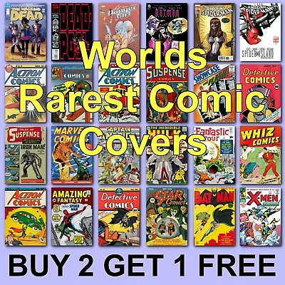 Buy Rare Comic Posters Super Hero Poster Comics Poster Batman Spider Man Hulk  • 2.97£