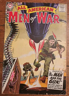Buy ALL-AMERICAN MEN OF WAR #68 DC 1959 2ND APP. GUNNER+SARGE JOE KUBERT Cover - VG- • 7.90£