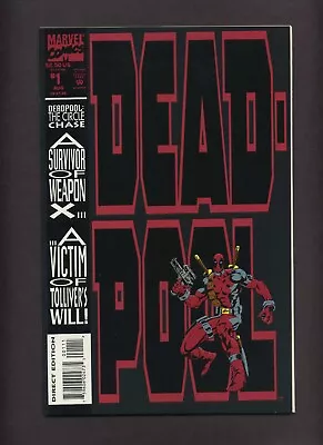 Buy Deadpool: The Circle Chase #1 FVF Juggernaut Black Tom Cassidy 1993 Marvel P328 • 8£