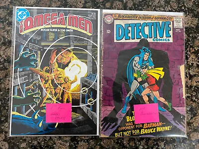 Buy Lot Of 2 Key DC Issues - Omega Men #10 & Detective Comics #345 • 23.71£