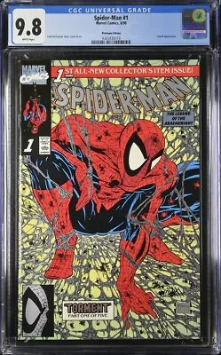Buy Spider-man #1 Cgc 9.8 Platinum Edition White Pages 6018 • 3,837.69£