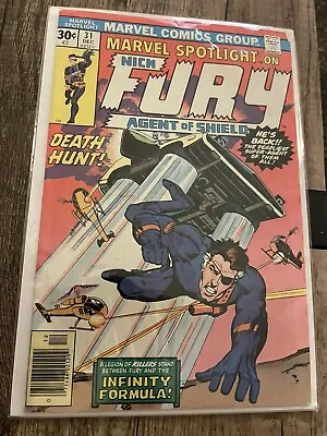 Buy Marvel Spotlight #31  Nick Fury: Agent Of Shield  1976 • 3.16£