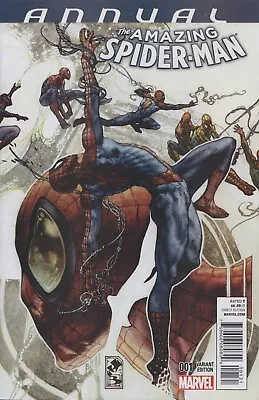 Buy The Amazing Spider-Man Annual #1 Bianchi Variant Cover B Vol. 3 Marvel 2015 MCU • 5.63£