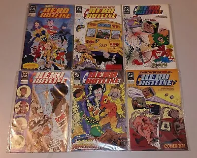 Buy Hero Hotline #1-6 Superman Flash Wonder Woman Batman Dc Comics 1989 Set (6) • 8.99£