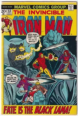 Buy Iron Man #53 (Marvel, 1972) 1st Appearance Of Black Lama High Quality Scans. • 13.50£