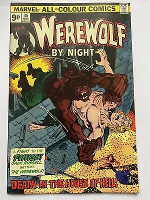 Buy WEREWOLF BY NIGHT #35 Marvel Comics UK Price 1975 VF- • 7.69£