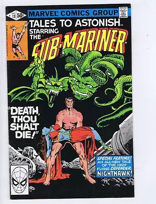 Buy Tales To Astonish Starring Sub-Mariner #13 Marvel 1980 Death, Thou Shalt Die ! • 11.07£