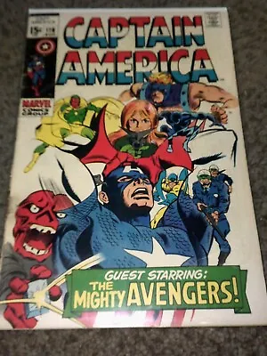 Buy Captain America 116 - Avengers, Red Skull - Silver Age 1969 - Good 2.0 • 6.30£