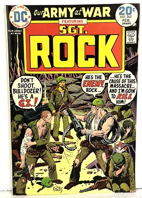 Buy Our Army At War #265 (Feb 1974 DC) Featuring Sgt Rock VF- • 10.32£