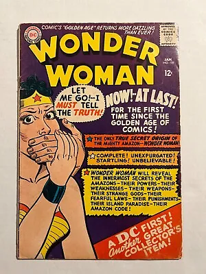 Buy Wonder Woman #159 Origin Of Wonder Woman Retold Ross Andru Cover And Art 1966 • 79.16£