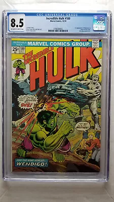 Buy Incredible Hulk #180 CGC 8.5 VF+   1st Appearance Wolverine (Cameo) • 1,760.54£