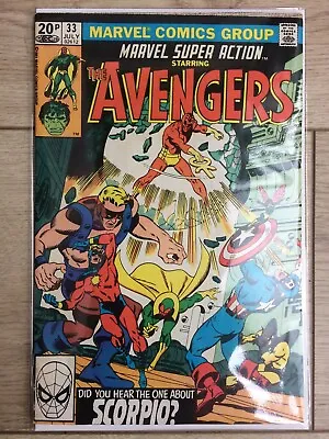 Buy MARVEL SUPER ACTION Starring Avengers 33 (Marvel, July 1981) Bagged & Boarded • 4.06£