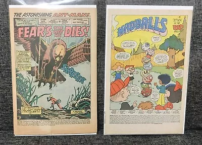 Buy Marvel Feature #5 (Marvel 1972)  Ant-Man And Madballs #3 (Marvel 1986) NO COVERS • 3.16£