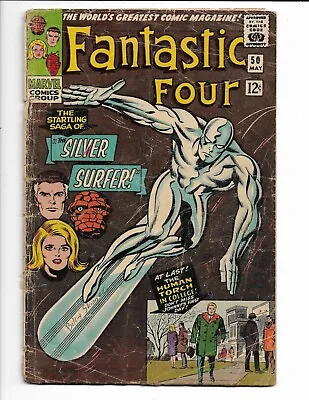 Buy Fantastic Four 50 - G+ 2.5 - 3rd Appearance Of Silver Surfer - Galactus (1966) • 138.36£