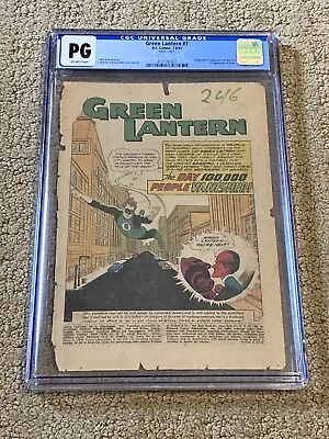 Buy Green Lantern 7 CGC PG OW (1st App Of Sinestro) #007 Splash Page!! + Magnet • 85.60£