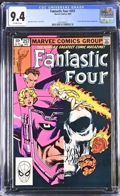 Buy Fantastic Four #257 Cgc 9.4, 1983, Scarlet Witch & Galactus Appearance • 59.24£