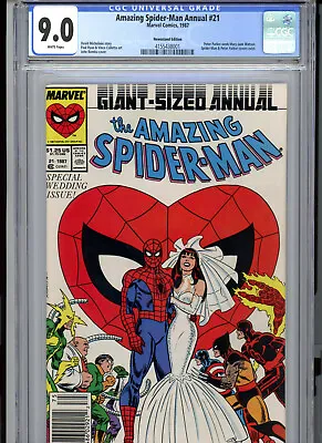 Buy Amazing Spider-Man Annual #21 (1987) Marvel CGC 9.0 White Newsstand Edition • 51.66£