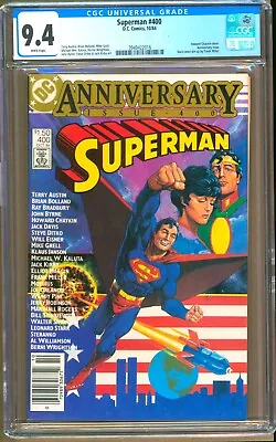 Buy Superman #400 (1984) CGC 9.4  WP  Kirby - Byrne - Ditko - Miller   NEWSSTAND  • 71.49£