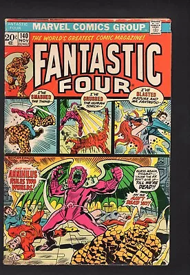 Buy Fantastic Four # 140 Vol. 1 Marvel Comics 73 Annihilus Revealed! VG/FN • 13.44£