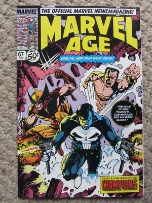 Buy Marvel Age #67 (1988) Punisher & Wolverine Series Previews; NM • 4.50£