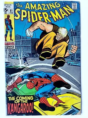 Buy THE AMAZING SPIDER-MAN # 81 (The Kangaroo 1970) Great Grade • 9.99£
