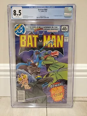 Buy Batman #307 DC Comics 1979 8.5 CGC Graded Lucius Fox Newsstand • 98.83£