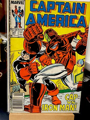 Buy Captain America 341 NEWSSTAND 1st App Lemar Hoskins As Battlestar 1988 • 7.91£