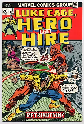 Buy Hero For Hire 14 VF+ 8.5 Marvel 1973 Big Ben Billy Graham • 15.81£