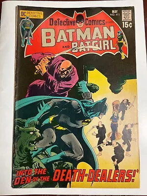 Buy DC Comics DETECTIVE COMICS BATMAN & BATGIRL #411 May 1971 Book Death Dealers • 179.89£