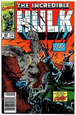 Buy Incredible Hulk #368 Newsstand FN Signed W/COA Peter David 1990 Marvel Comics • 45.53£