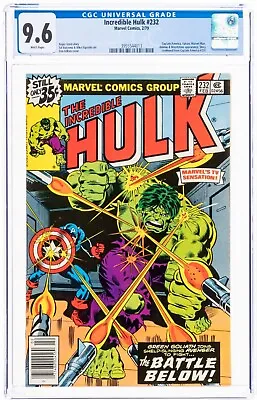 Buy 🔥 Incredible Hulk #232 CGC 9.6 WP NM+ Marvel 1979 Story Captain America #230 • 93.82£