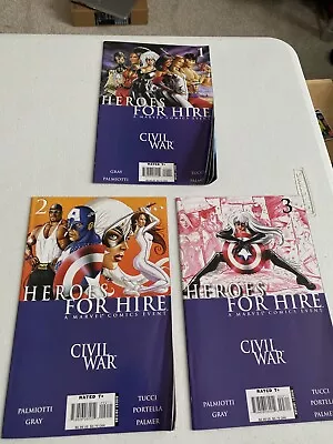 Buy Heroes For Hire - Civil War  1-3 (007) • 1.99£