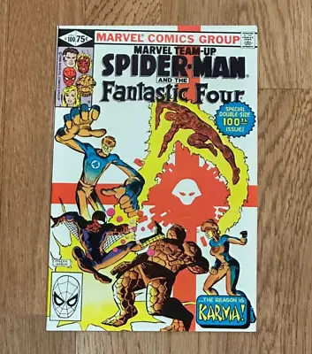 Buy Marvel TEAM UP SPIDER-MAN + THE FANTASTIC FOUR (1980) #100 Key 1st Karma App • 11.85£