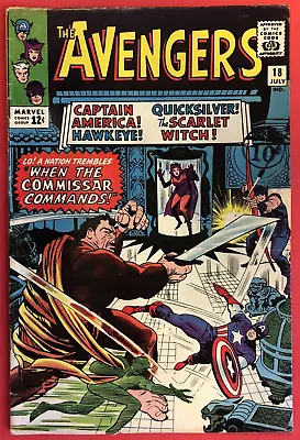 Buy Avengers #18 1st Appearance Commissar (1965) Stan Lee Marvel Comics Silver Age • 64.95£