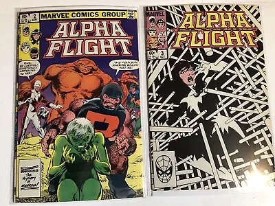 Buy Alpha Flight #2, #3 1982 Marvel Comics Lot Of 2 • 6.37£