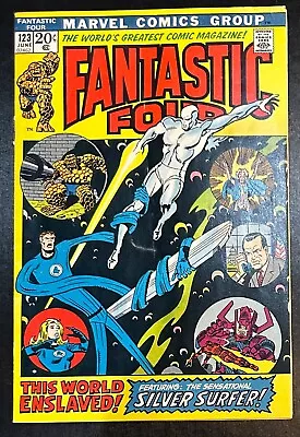 Buy (1972) FANTASTIC FOUR #123 SILVER SURFER Appears! • 20.52£