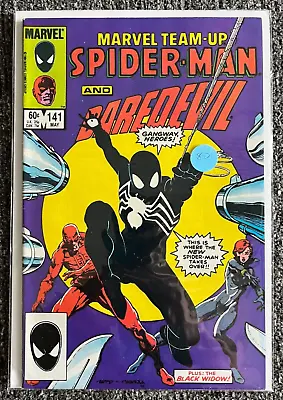 Buy Marvel Team-Up #141 (1984) 2nd App Of Spider-Man's Black Costume • 100.53£