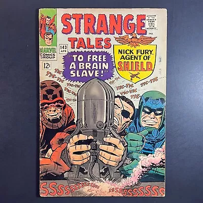 Buy Strange Tales 143 Silver Age Marvel 1966 Doctor Strange Stan Lee Kirby Nick Fury • 9.45£