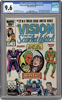 Buy Vision And The Scarlet Witch #12 CGC 9.6 1986 3986107008 • 106.43£