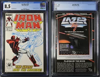 Buy Iron Man #219 Cgc 8.5 White Pages 1st App. Of The Ghost Layton Cover And Art • 27.97£