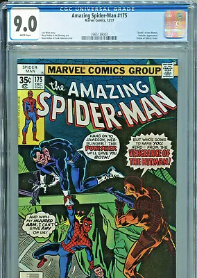 Buy The Amazing Spider-Man #175 (Marvel 1977) CGC Certified 9.0 • 96.47£