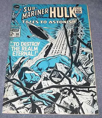 Buy Tales To Astonish #98 (1967) Fine+ (6.5) Hulk + Sub-Mariner • 13.58£